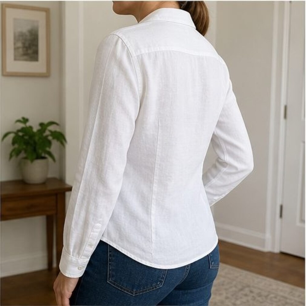 White Puff Sleeve Top - Picture 3 of 6
